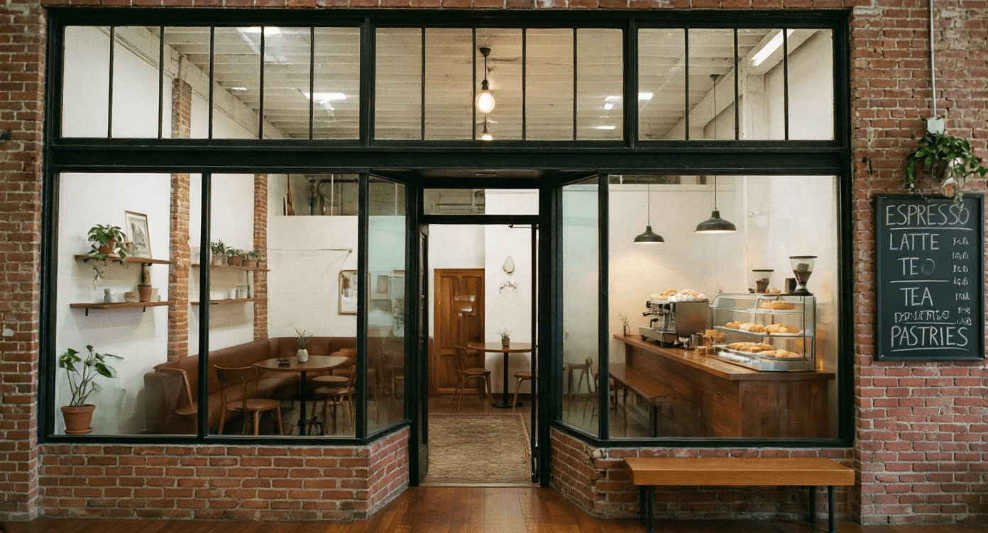 Preview of the Ember Café website concept